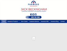 Tablet Screenshot of jackbeckinghaminsurance.com